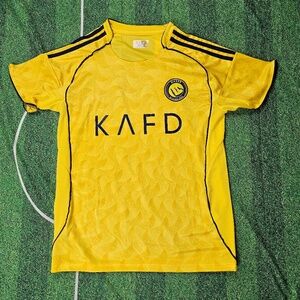 Al-Nassr  Mens Soccer Jersey Playera de  Al-Nassr Male Football Shirt Yellow